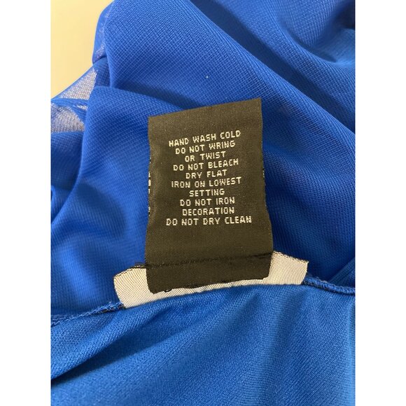 Strapless B. Smart Royal Blue High-Low Dress With Beaded Bodice - Picture 9 of 9